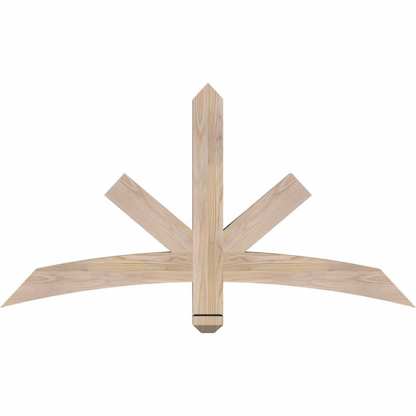 Ekena Millwork Alberta Smooth Timber Gable Bracket, Douglas Fir, 48"W x 26"H x 3 1/2"D x 3 1/2"F, 13/12 Pitch GBW048X26X0404ALB00SDF - main